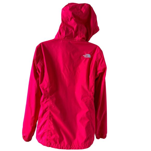 The North Face Pink Hyvent Jacket Hooded Waterproof Wind Protection Size M - Picture 3 of 11